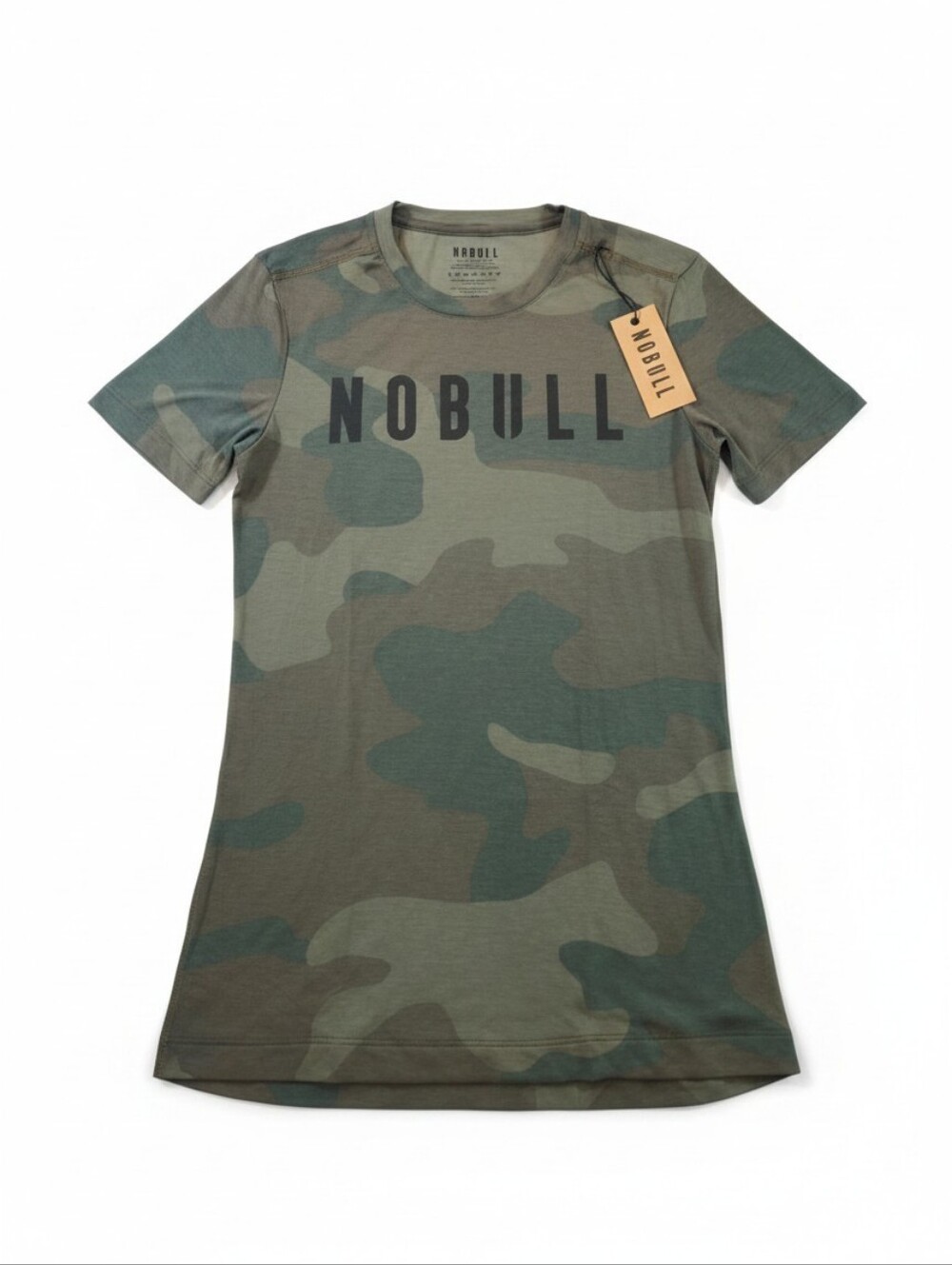 NOBULL Camo Performance Training Tee XS NWT Army Green Athletic Shirt